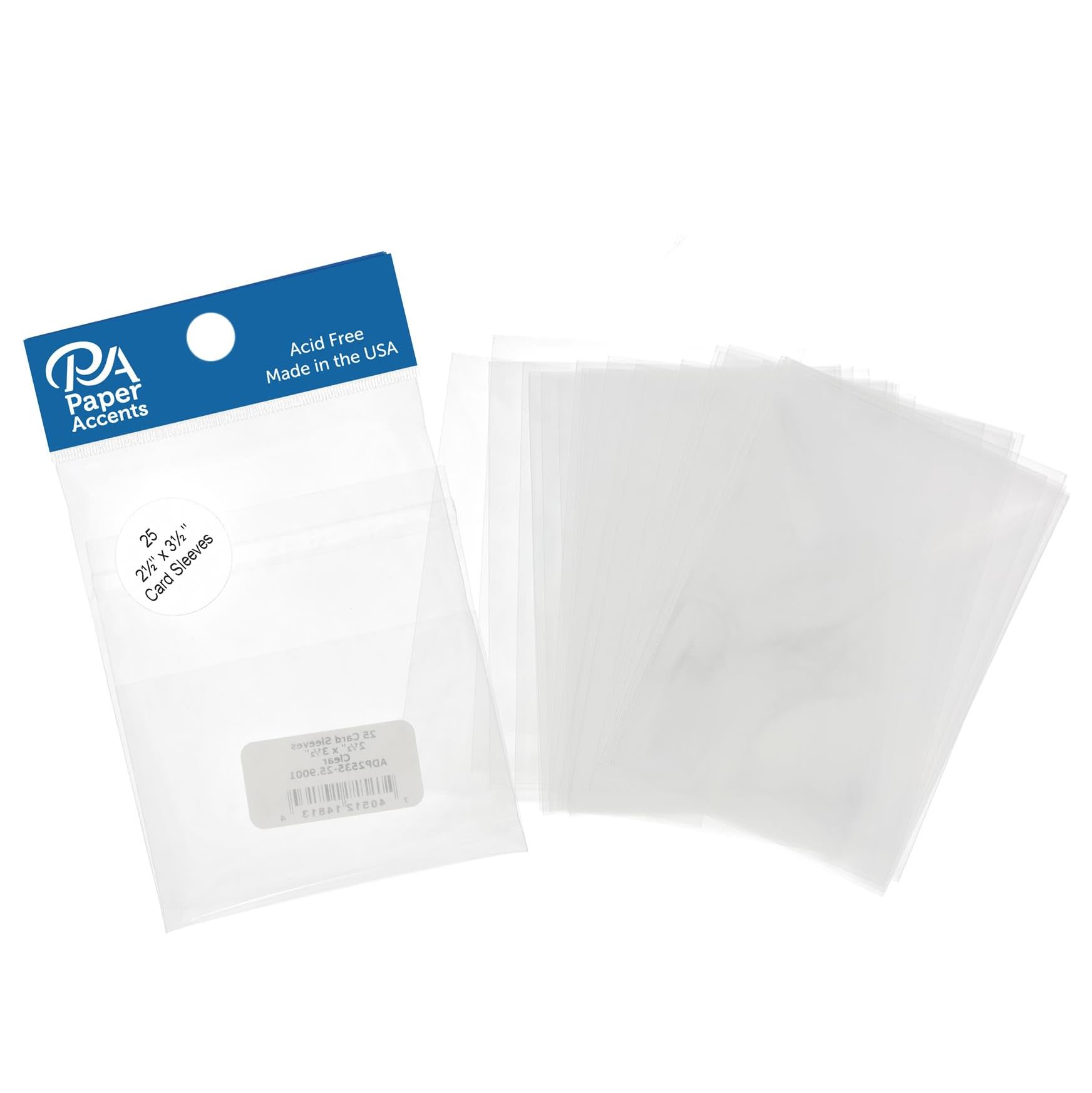 2.25 x 3.5 card sleeves Amazon.com: Card Sleeves 2.5x3.5 25pc Clear : Office Products