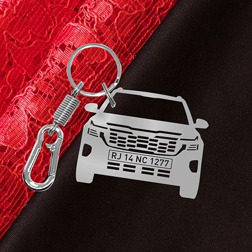 Image of Stainless Steel Car Key chain For Men With Premium Metal personalised car key chain| keyc hain for car | key chains for men | Car Keychain Key Ring