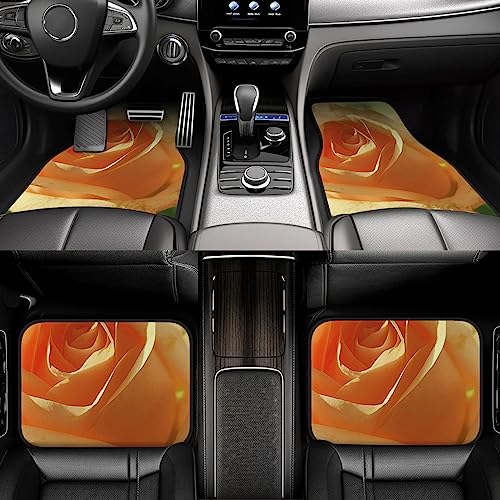 Tapis de sol de voiture avec motif floral rose contre les taches et glissements en camion ou auto
