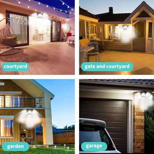 Image of Outdoor Solar Lights 181 LED Security Lights and 3 Modes Motion Sensor Wide Angle Solar Powered Lights IP65 Waterproof Solar Wall Light for Front (JK-76)
