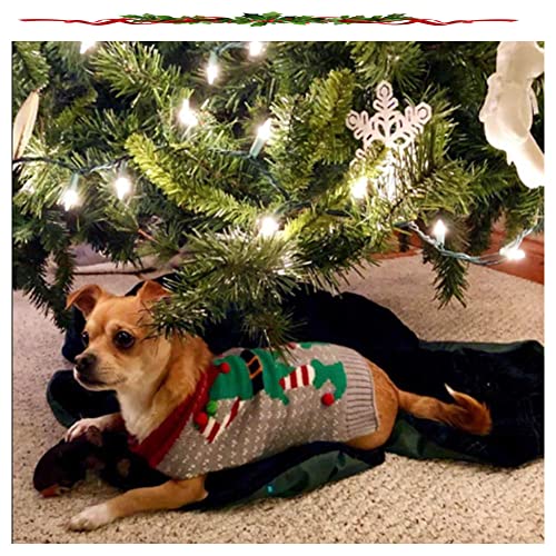 ABRRLO Hunde Kostüme Hundebekleidung Baumwolle Pullover feiern Weihnachten-Tag Winter Mantel Strickpullover Haustier Hund Pullover Haustier Kostüm Fashion (M, Clown)