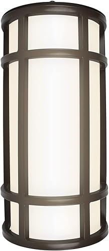 Aplique de pared para exteriores de 12 pulgadas, 800 lúmenes, luces LED integradas contemporáneas para porche y patio, aplique de pared aprobado disponible en Yaxa Venezuela