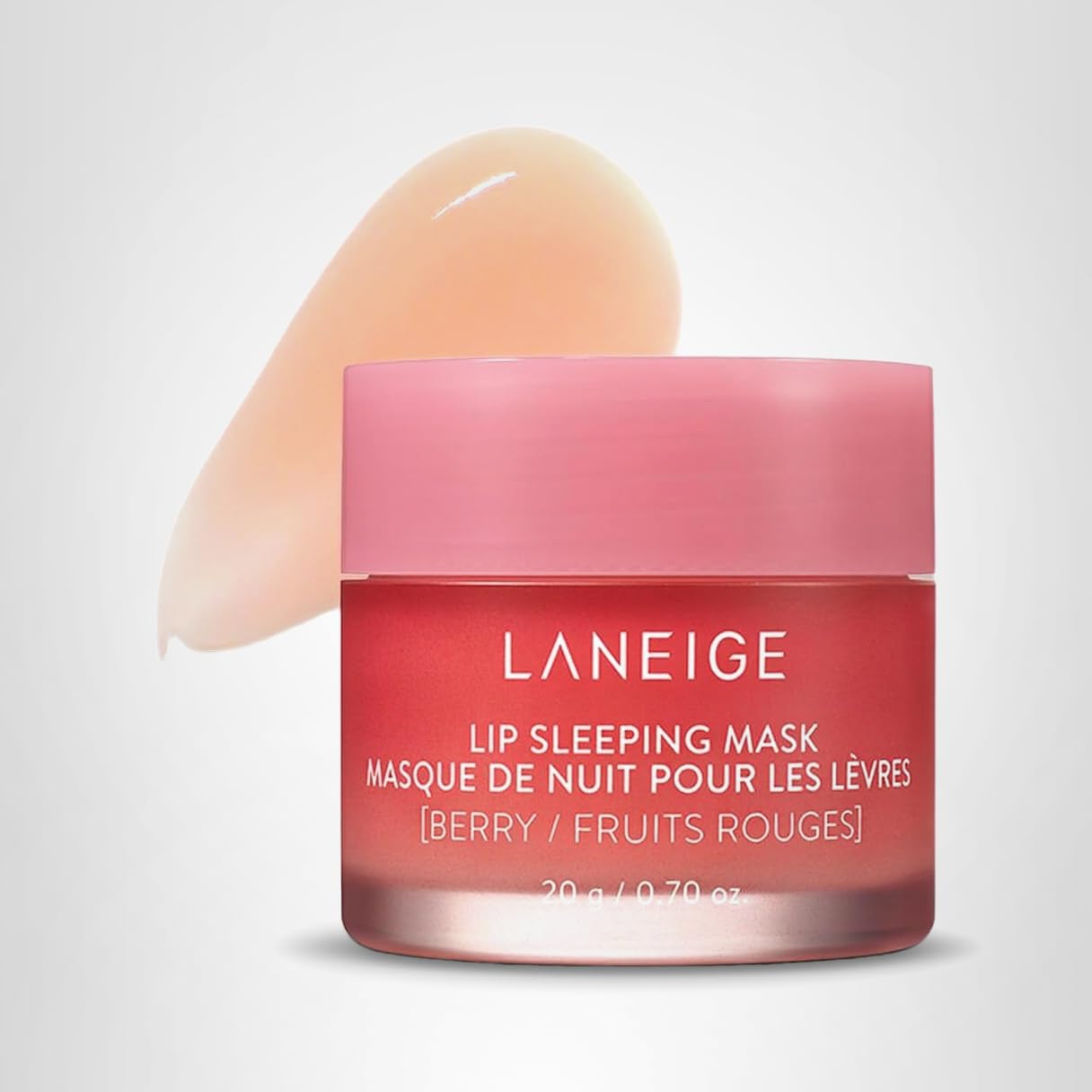 LANEIGE Lip Sleeping Mask: Nourish, Hydrate, Vitamin C, Murumuru & Shea Butter, Antioxidants, Flaky, Dry Lips: Berry
