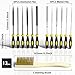 KJE 13PCS Needle File Set, Small File Set Includes 6PCS Diamond File, 6PCS Metal File, Cleaning Brush & Carrying Case for Precision Metal, Jewlers, Wood, Leather and Plastic