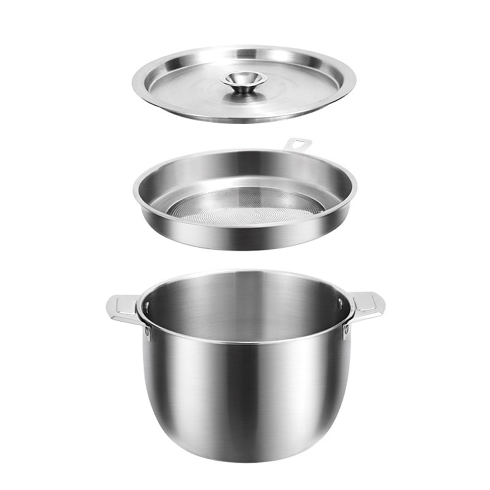 Filtre à Huile en Acier Inoxydable 304, passoire à Huile, Pot de Filtre à Huile, bidon de Graisse, bidon de Stockage d'huile en Acier Inoxydable, for la Cuisine à Domicile(4.0L)