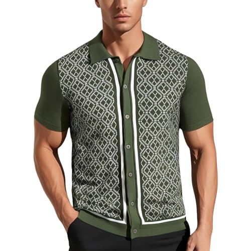 Cárdigan jacquard seda fresca hombre chaqueta informal de punto ligero
