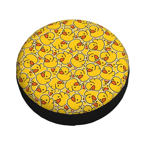 Image of Cute Duck Spare Tire Cover Universal Wheel Tire Cover Funny Cartoon Duck Tire Protectors for Travel Trailer Rv SUV Truck Camper and Many Vehicle 17 Inch