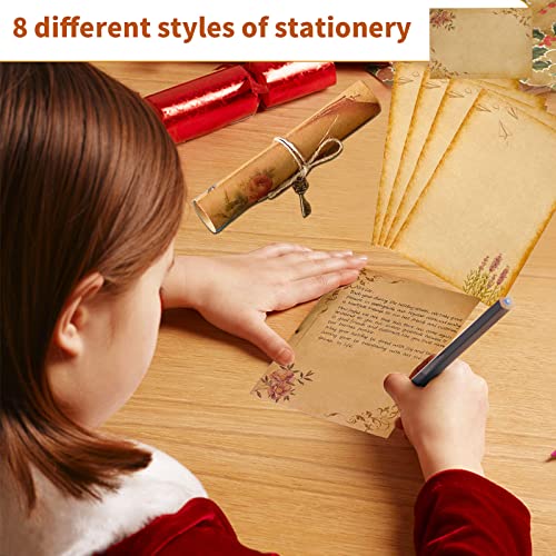 Qunkun Set di 48 fogli di carta da lettere