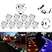 Produktbild QACA 10er LED Einbauleuchten Bodeneinbaustrahler RGB Deckenspot Einbaustrahler Deckenleuchte Wasserdicht IP67 Einbaulampe 0,1W~0,3W Ø30mm Außenleuchten für Küche Garten Treppen Balkon Terrasse