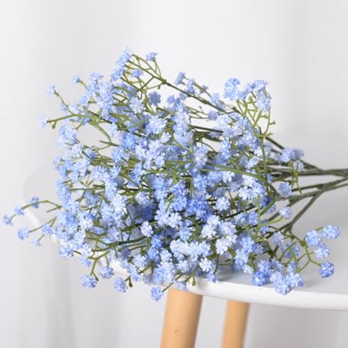 DIFEIUKI かすみ草 造花 8本セット 90頭/本 霞草 春の花ブーケ 枯れない花 アーティシャルフラワー 花束 人工観葉植物 結婚式 母の日 お祝い お見舞い プレゼント 店舗 玄関 部屋飾り 撮影小物