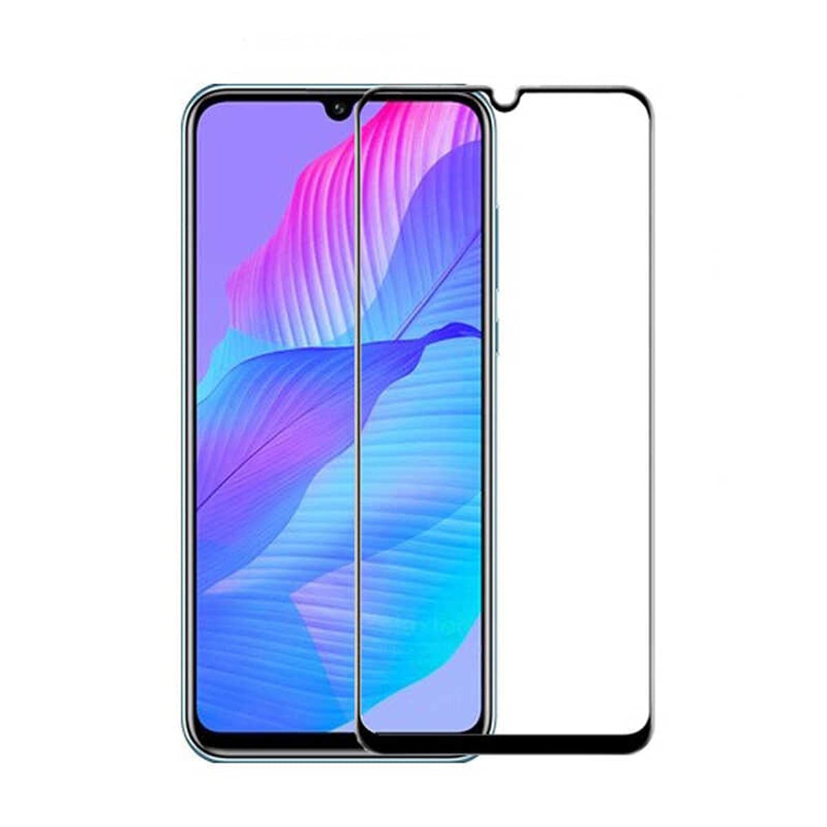 Zore Huawei ile uyumlu P Smart S (Y8P) Kenarları Kırılmaya Dayanıklı Cam Ekran Koruyucu Siyah