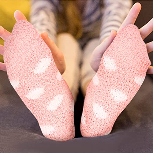 Womens Girls Funny Cute Fuzzy Slipper Socks Super Soft Comfy Warm Socks Silly Cartoon Animal Plush Fluffy Sleeping Sock #TOP5