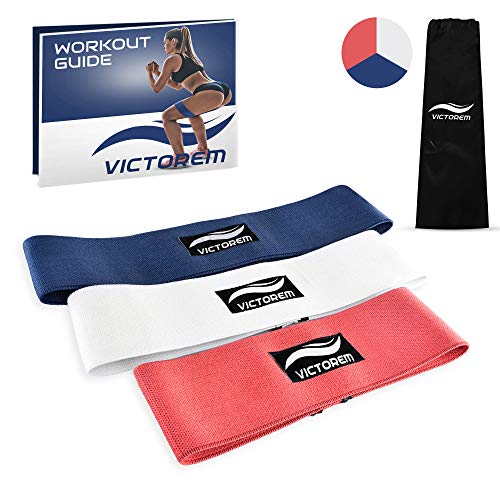 Victorem Set de Bandas elásticas u0096 Entrenamiento de glúteos, Muslos y Caderas