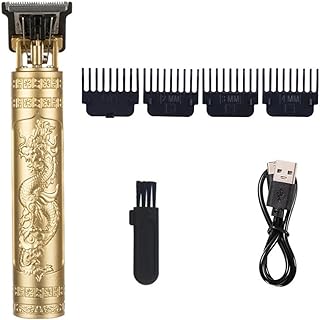 Maquinilla de Afeitar para Corte de Pelo para Hombres, Afeitadora Recargable, Afeitadora EléCtrica Vintage para Adultos, Afeitadora con Carga USB para el Hogar, BarberíA B