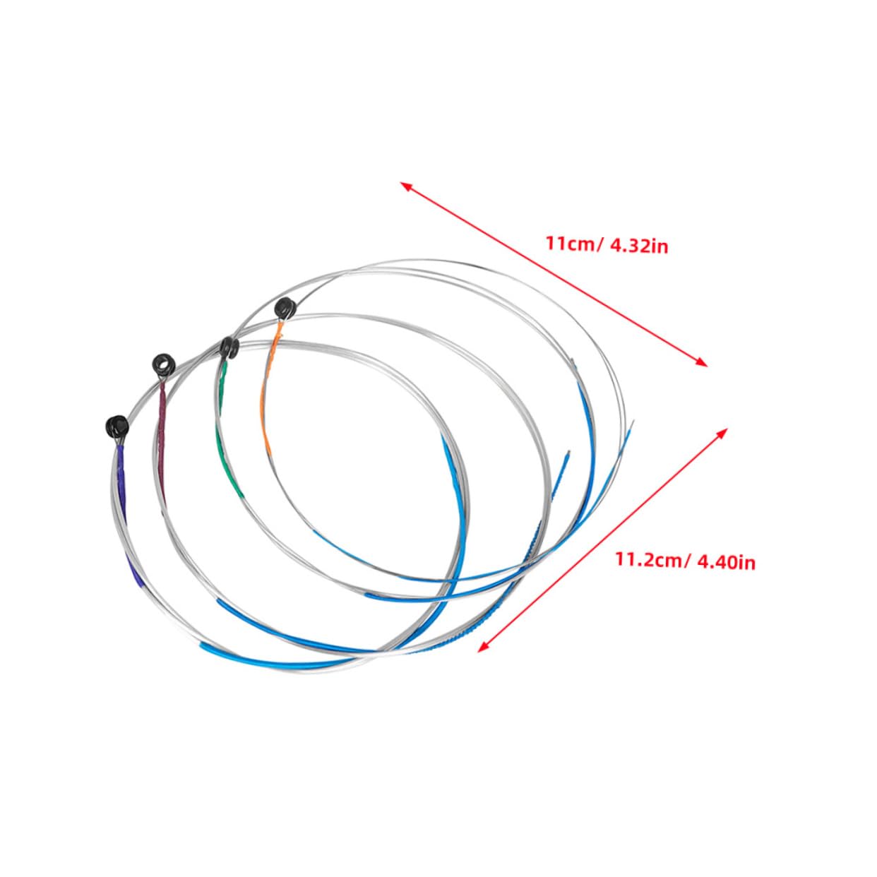 Abaodam 4pcs Strings String Violin Strings Set Classic Replacement Strings for All Violin Models Standard Tension Easy to Install for Beginners and Performers