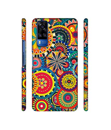 Image of Ring Pattern Print Design 3D Printed Hard Back Case Cover for Vivo Y51A / Y31 (2021)