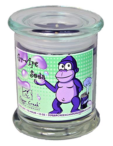 Sugar Creek Candles - Gr-Ape Soda (Ridiculous Grape SODA) - 100% Soy Wax Candle. Soy Candles Burn Cleaner ~ Longer ~ Non-Toxic ~ The Original 100% Yinzer Made in USA