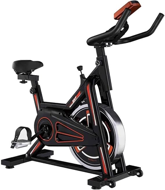 Stationary Exercise Bike Indoor Cycling Bike for Cardio Workout with Comfortable Seat Cushion LCD Monitor for Home Training Bike Super Mute