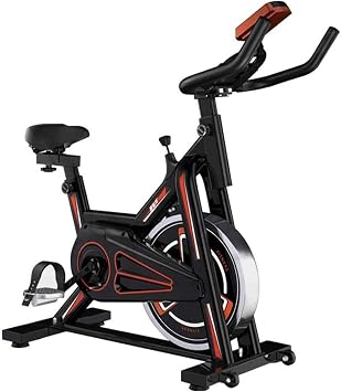 Stationary Exercise Bike Indoor Cycling Bike for Cardio Workout with Comfortable Seat Cushion LCD Monitor for Home Training Bike Super Mute