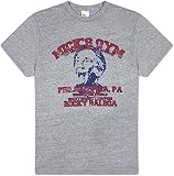 TV Store Balboa Mick's Gym Philadelphia Distressed Heather Gray T-Shirt Tee (Adult XX-Large)