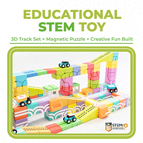 Qbi Toy Kids Magnet Building Tiles Mini Set, 3D Colorful Magnetic Blocks Construction Educational Stem Toys For 5+ Year Old Boys & Girls Montessori Game (Mini Pack - 21 Pieces) #TOP1