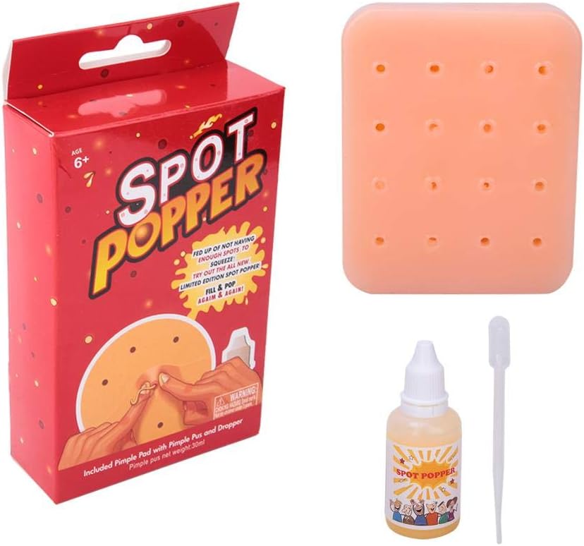 PAER Pimple Popping Relax Toy - Funny Silicone Stress Relief Toy for Adults & Kids - Practical Jokes & Face Popper Remover