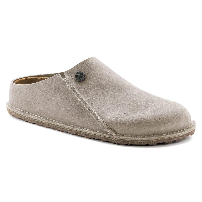 Birkenstock Zermatt Suede Leather Slippers - Cork Footbed - Suede Lining - Rubber Cork Sole4
