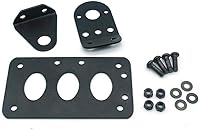 Vista 5 de Soporte de placa de matrícula de montaje lateral, soporte vertical horizontal para placa de matrícula, reubicador de luz trasera de matrícula