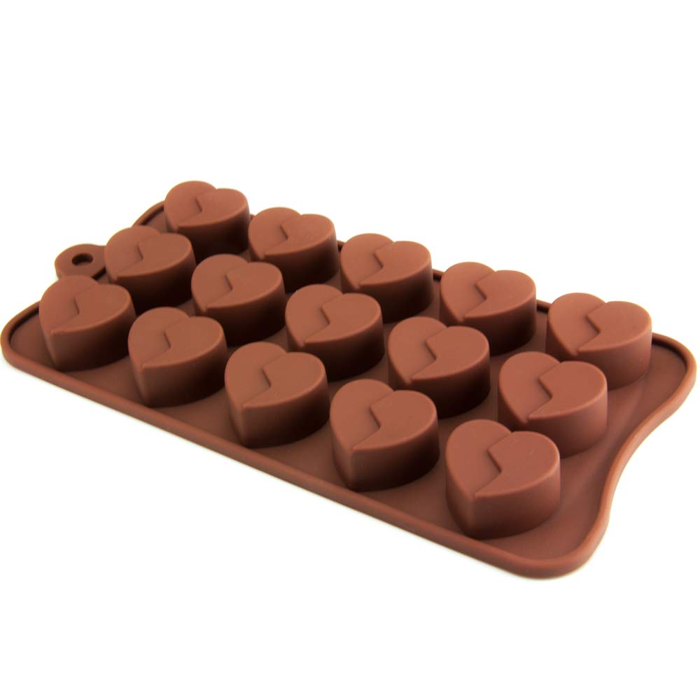 15 Cell Chocolate Broken Heart Silicone Mould