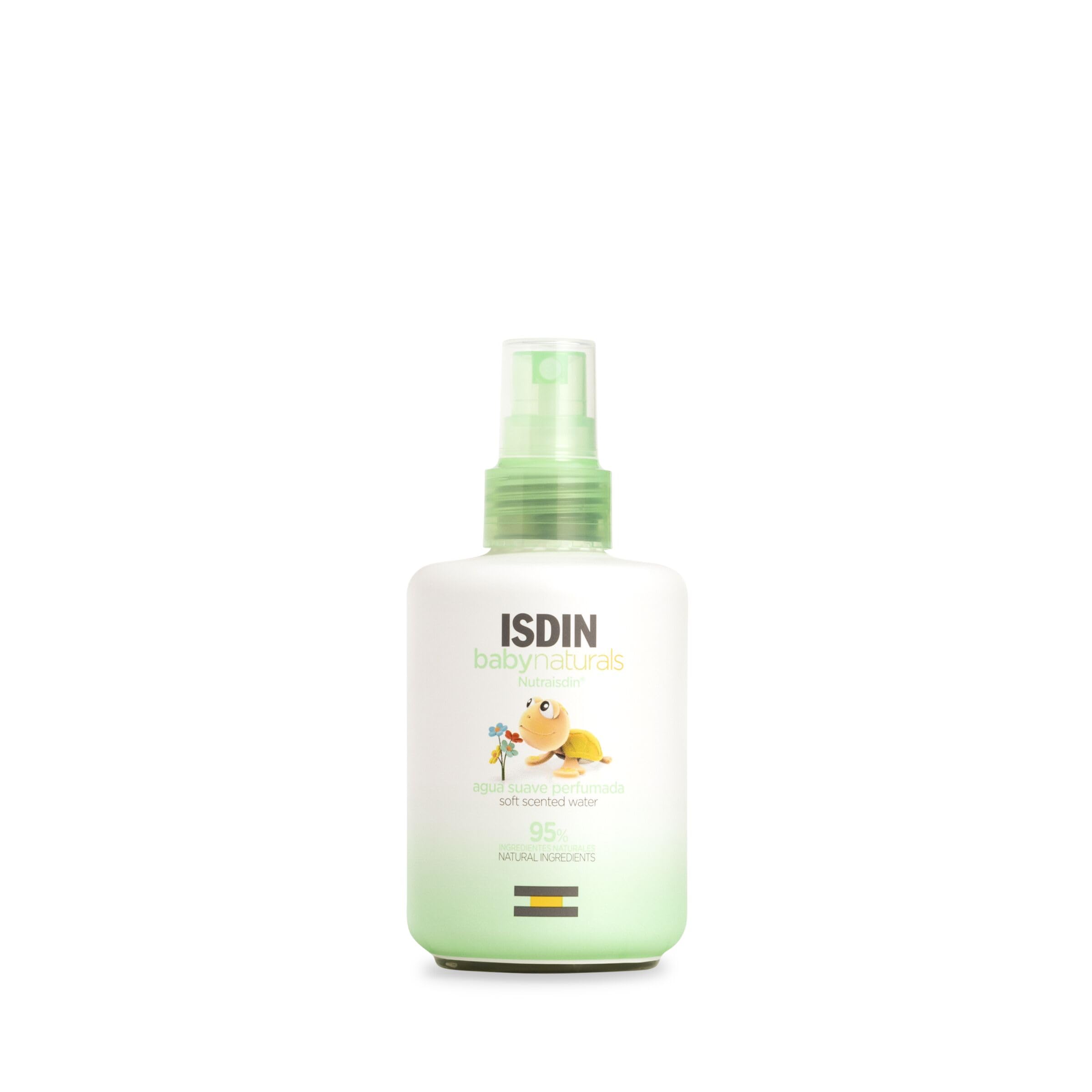 ISDIN Baby Naturals Agua Suave Perfumada, Colonia para Bebé Sin Alcohol, con un 95% de Ingredientes de Origen Natural, 200ml