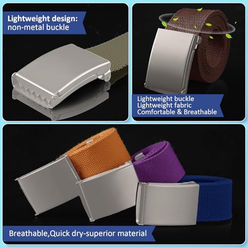 Image of Yahenda 20 Pcs Web Belt for Men Women Belt Adjustable Canvas girdle Golf Strap with Military Buckle Casual Web girdle