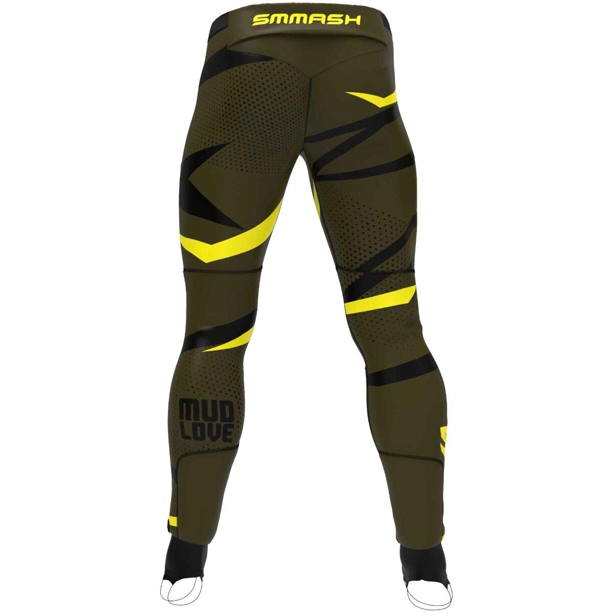 SMMASH Leggings Corti da Uomo a Compressione, Pantaloni Sportivi da Jogging Outdoor OCR e Yoga, Pantaloni da Corsa Allenamento Palestra Fitness, Leggings Sportivi, Leggings Traspiranti Made in EU