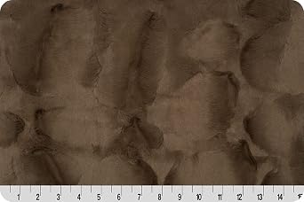 60 "Wide The Original Luxe Cuddle Hide Minky or Minkee Truffle 100٪ بوليستر