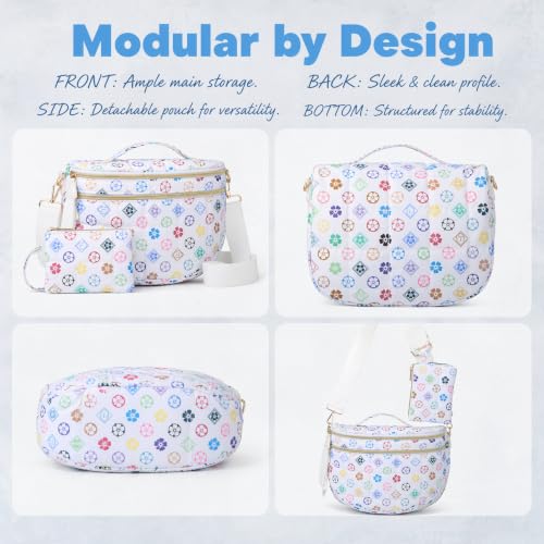 Image of Crossbody Purse for Women Small Crossbody Bags Trendy Vegan Leather with Adjustable Shoulder Straps Gift for Mother Wife Mom