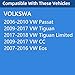 Gas Cap, Fuel Tank Cap Compatible with Volkswagen 2006-2010 VM Passat, For 2009-2018 Tiguan, 2009-2017 VW CC, 2007-2016 VW Eos, Replace 3C8-201-550-E, 3C8201550E, 3C0-201-550-N, 3C0201550N