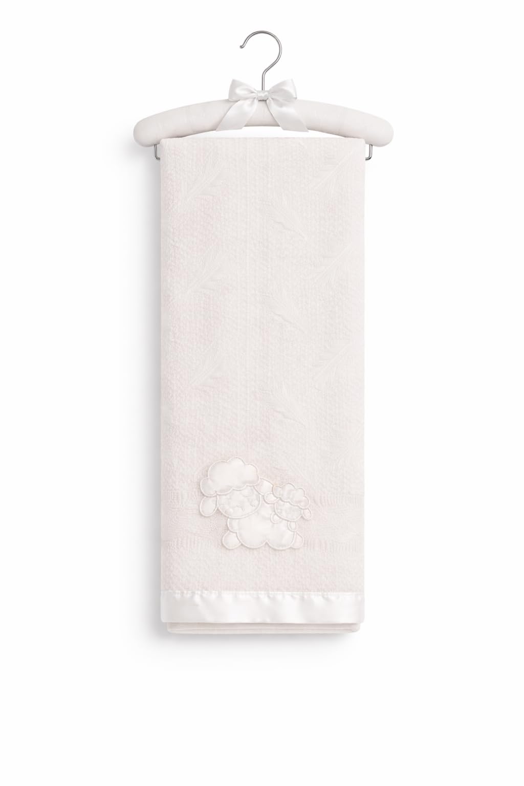 SOHOBABY™ Baby Boys & Girls Shawl Character Baby Blanket, Suitable for Newborn, Infants and Toddlers, Breathable Soft and Warm, Acrylic Shawl (White)