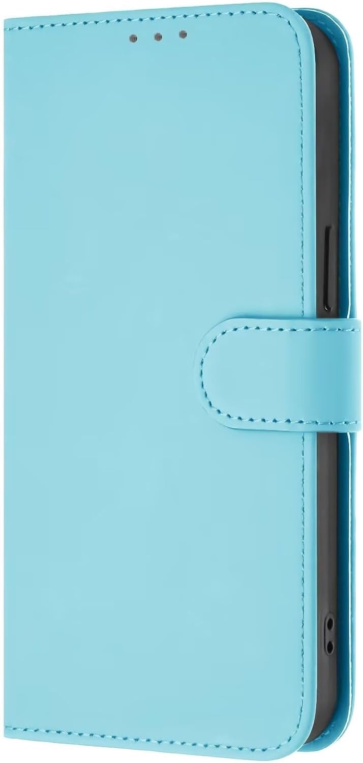 Coque Portefeuille Pour Motorola Moto G56 5G - Cuir PU Fin, Protection RFID, Fentes Pour Cartes, étui Rabat Magnétique Antichoc - Bleu