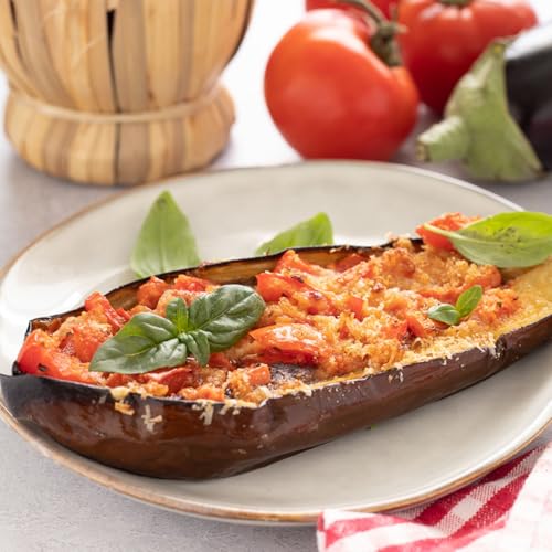 Melanzane al forno con pomodorini