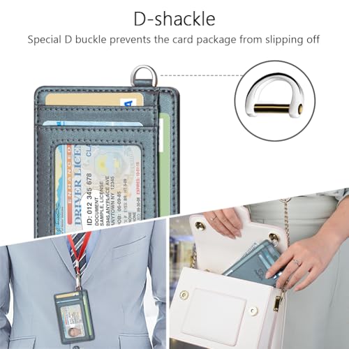 FurArt Slim Minimalist Wallet, Front Pocket Wallets, RFID Blocking, Credit Card Holder for Men & Women-Pearl Gray4