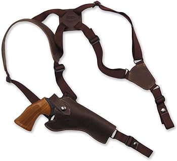 S&W 357 MAGNUM リボルバー 日本製 ホルスター付き Amazon.co.jp: 新しいBarsonyブラウンレザークロスハーネス垂直