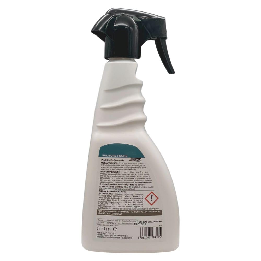 Aquam Detergente Pulitore Fughe Spray 500ml (6 Spray)