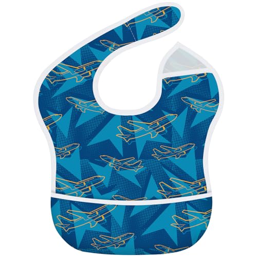 Mess Proof Baby Bibs, Waterproof Baby Apron for Boy and Girl, Kids Essentials Travel Baby Bibs Eating Feeding Bibs - Main Image
