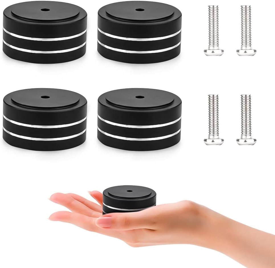 Audiocrast 4X Black HiFi Speaker Isolation Stand Feet Pad