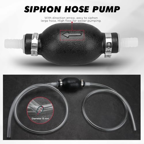 Image of 20-Piece Engine Oil Funnel Kit, 1.59QT /1.5L Oil Funnel Set with 12 Adapters, Siphon Hose Pump, Towel, Elbow Fitting, Arrow Screen and Magnetic Storage Hooks Tray, Compatible with GM /Ford /BMW /Audi Etc.