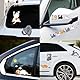Katze Auto Aufkleber, Car Sticker, Heckscheibenaufkleber Auto, Vinyl Wasserdicht Dekoration Aufklebers für SUV LKW Wohnwagen, 29×20cm