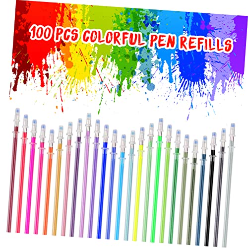 Recambios coloridos para bolígrafos gel 100 unidades miniatura 5