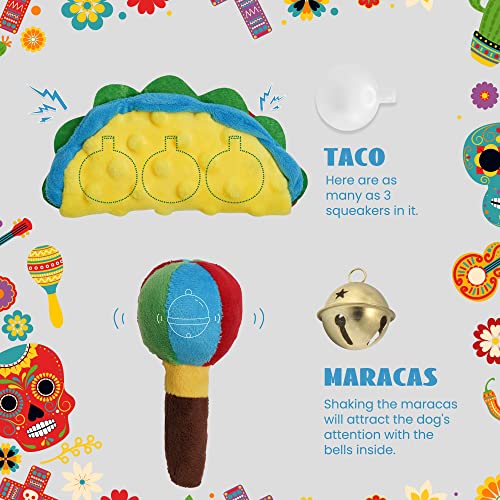 Nocciola-Mexican-Plush-Squeaky-Dog-Toys-9-in-1-Funny-Stuffed-Chew-Toys-for-Small-Medium-Dogs-with-Durable-Soft-Fabric-Indoor-Interactive-Puppy-Toys-Pet-Supplies - Cucciolini Doodles Nocciola-Mexican-Plush-Squeaky-Dog-Toys-9-in-1-Funny-Stuffed-Chew-Toys-for-Small-Medium-Dogs-with-Durable-Soft-Fabric-Indoor-Interactive-Puppy-Toys-Pet-Supplies