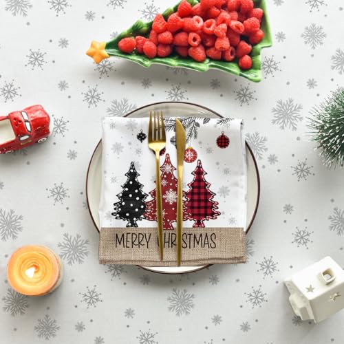 Horaldaily Christmas Tablecloth 60×84 Inch Rectangular, Christmas Ball Ornaments Pine Snow Washable Table Cover for Party Picnic Dinner Decor – Image 6
