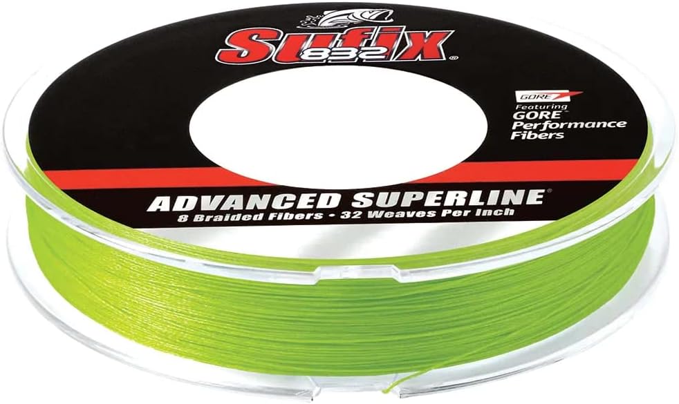 Sufix 832 Braid 8 lb Neon Lime - 300 Yds