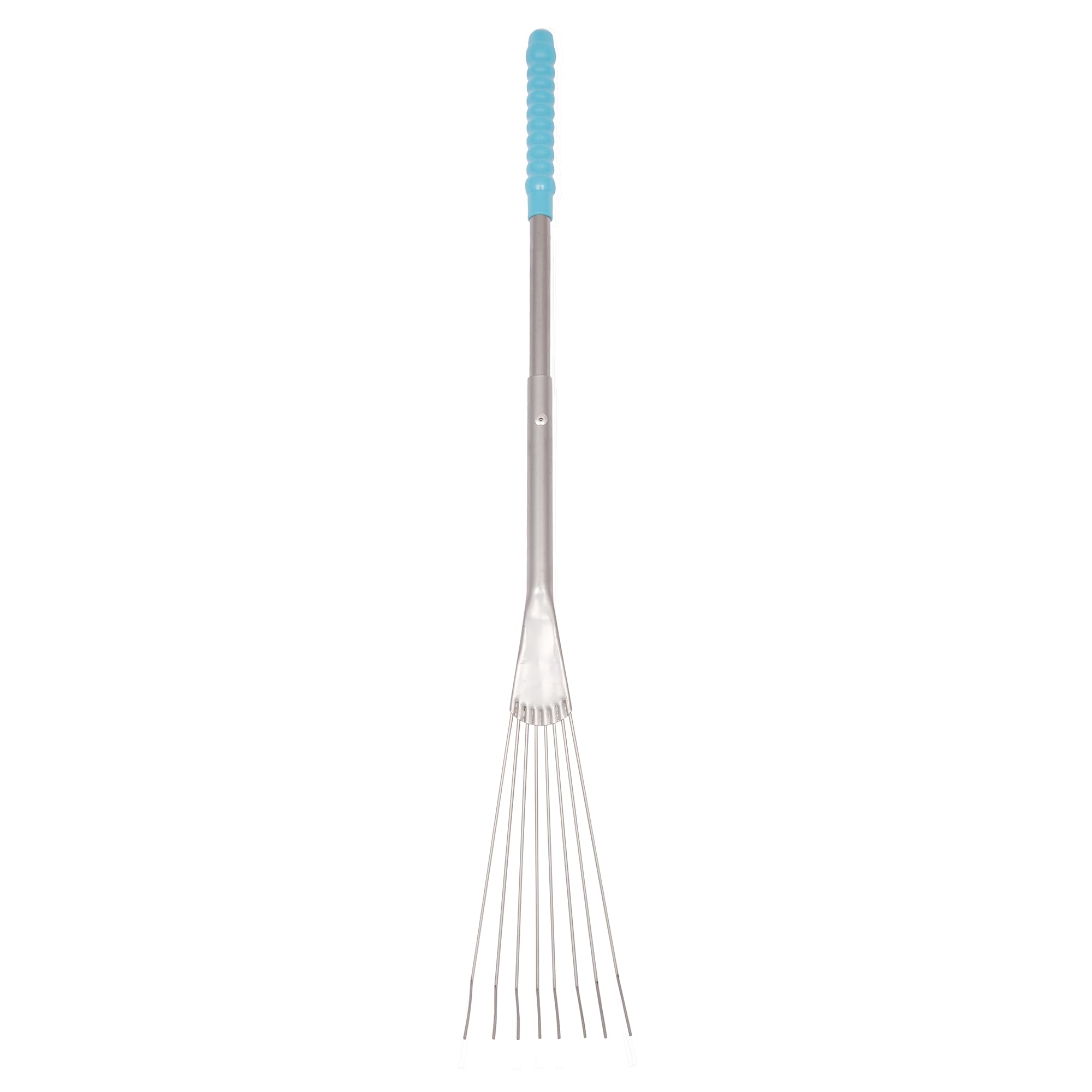 Red Gorilla Metal Garden Rake Sky Blue Long Extended Handle for Mucking Out Stable Yard 76cm โ image 1